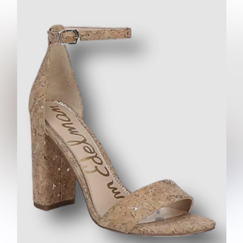 Sam Edelman cork yaro heels in 7.5